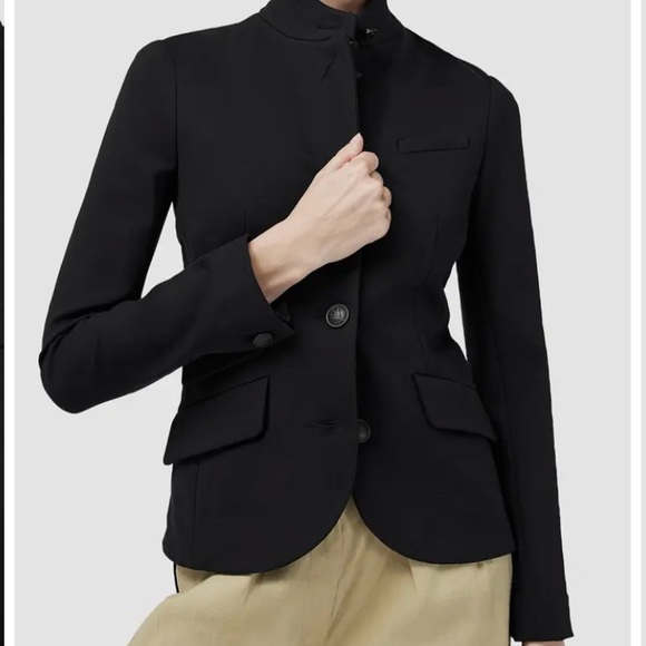 **SOLD** Rag and Bone Slade Ponte Knit Blazer size 12 - Picture 2 of 8